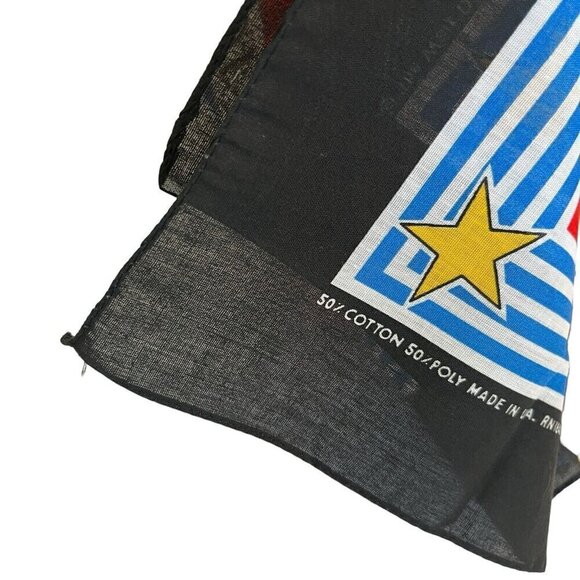 Vintage Disney Mickey Mouse Yacht Club Bandana Scarf Captain Resort Nautical USA - Picture 8 of 12